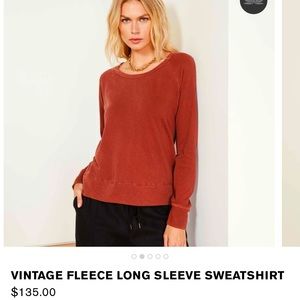 James Perse vintage fleece pullover